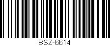 Código de barras (EAN, GTIN, SKU, ISBN): 'BSZ-6614'