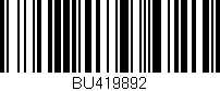 Código de barras (EAN, GTIN, SKU, ISBN): 'BU419892'