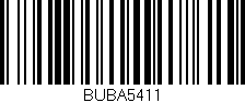 Código de barras (EAN, GTIN, SKU, ISBN): 'BUBA5411'