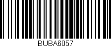 Código de barras (EAN, GTIN, SKU, ISBN): 'BUBA6057'