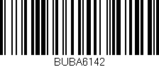 Código de barras (EAN, GTIN, SKU, ISBN): 'BUBA6142'