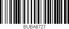 Código de barras (EAN, GTIN, SKU, ISBN): 'BUBA6727'