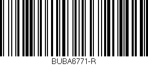 Código de barras (EAN, GTIN, SKU, ISBN): 'BUBA6771-R'