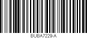 Código de barras (EAN, GTIN, SKU, ISBN): 'BUBA7229-A'