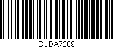 Código de barras (EAN, GTIN, SKU, ISBN): 'BUBA7289'