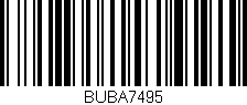 Código de barras (EAN, GTIN, SKU, ISBN): 'BUBA7495'