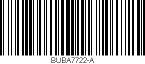 Código de barras (EAN, GTIN, SKU, ISBN): 'BUBA7722-A'