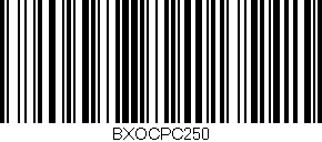 Código de barras (EAN, GTIN, SKU, ISBN): 'BXOCPC250'