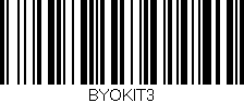 Código de barras (EAN, GTIN, SKU, ISBN): 'BYOKIT3'