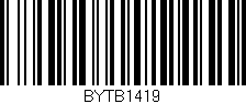Código de barras (EAN, GTIN, SKU, ISBN): 'BYTB1419'