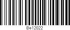 Código de barras (EAN, GTIN, SKU, ISBN): 'Be12022'