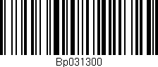 Código de barras (EAN, GTIN, SKU, ISBN): 'Bp031300'