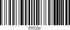 Código de barras (EAN, GTIN, SKU, ISBN): 'Bt02br'