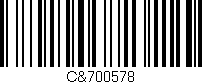 Código de barras (EAN, GTIN, SKU, ISBN): 'C&700578'