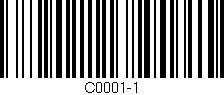 Código de barras (EAN, GTIN, SKU, ISBN): 'C0001-1'