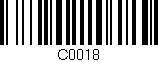 Código de barras (EAN, GTIN, SKU, ISBN): 'C0018'