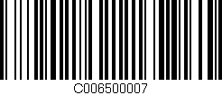 Código de barras (EAN, GTIN, SKU, ISBN): 'C006500007'