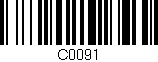 Código de barras (EAN, GTIN, SKU, ISBN): 'C0091'