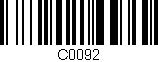 Código de barras (EAN, GTIN, SKU, ISBN): 'C0092'