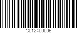 Código de barras (EAN, GTIN, SKU, ISBN): 'C012400006'