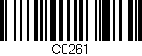 Código de barras (EAN, GTIN, SKU, ISBN): 'C0261'