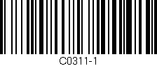 Código de barras (EAN, GTIN, SKU, ISBN): 'C0311-1'