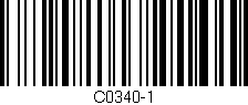 Código de barras (EAN, GTIN, SKU, ISBN): 'C0340-1'