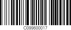 Código de barras (EAN, GTIN, SKU, ISBN): 'C099600017'