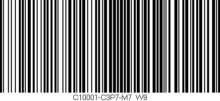 Código de barras (EAN, GTIN, SKU, ISBN): 'C10001-C3P7-M7/W9'