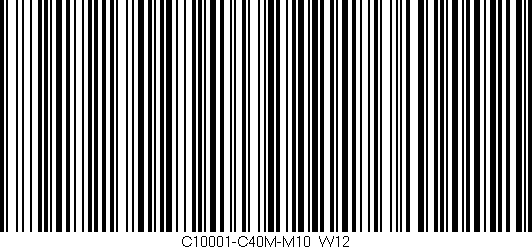 Código de barras (EAN, GTIN, SKU, ISBN): 'C10001-C40M-M10/W12'