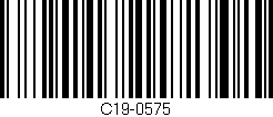 Código de barras (EAN, GTIN, SKU, ISBN): 'C19-0575'