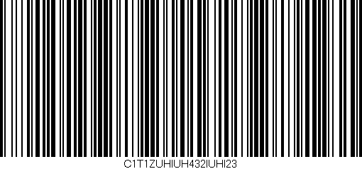 Código de barras (EAN, GTIN, SKU, ISBN): 'C1T1ZUHIUH432IUHI23'