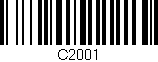 Código de barras (EAN, GTIN, SKU, ISBN): 'C2001'