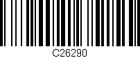 Código de barras (EAN, GTIN, SKU, ISBN): 'C26290'