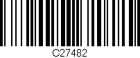 Código de barras (EAN, GTIN, SKU, ISBN): 'C27482'