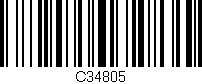 Código de barras (EAN, GTIN, SKU, ISBN): 'C34805'