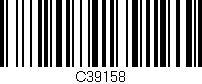 Código de barras (EAN, GTIN, SKU, ISBN): 'C39158'