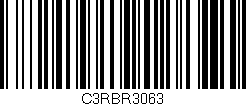 Código de barras (EAN, GTIN, SKU, ISBN): 'C3RBR3063'