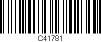 Código de barras (EAN, GTIN, SKU, ISBN): 'C41781'