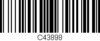 Código de barras (EAN, GTIN, SKU, ISBN): 'C43898'