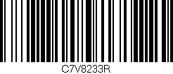 Código de barras (EAN, GTIN, SKU, ISBN): 'C7V8233R'