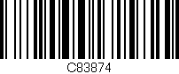 Código de barras (EAN, GTIN, SKU, ISBN): 'C83874'