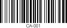 Código de barras (EAN, GTIN, SKU, ISBN): 'CA-001'