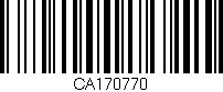 Código de barras (EAN, GTIN, SKU, ISBN): 'CA170770'