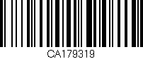 Código de barras (EAN, GTIN, SKU, ISBN): 'CA179319'