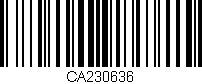 Código de barras (EAN, GTIN, SKU, ISBN): 'CA230636'