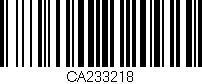 Código de barras (EAN, GTIN, SKU, ISBN): 'CA233218'