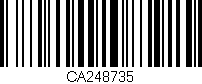 Código de barras (EAN, GTIN, SKU, ISBN): 'CA248735'