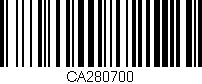 Código de barras (EAN, GTIN, SKU, ISBN): 'CA280700'