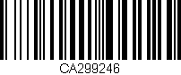 Código de barras (EAN, GTIN, SKU, ISBN): 'CA299246'